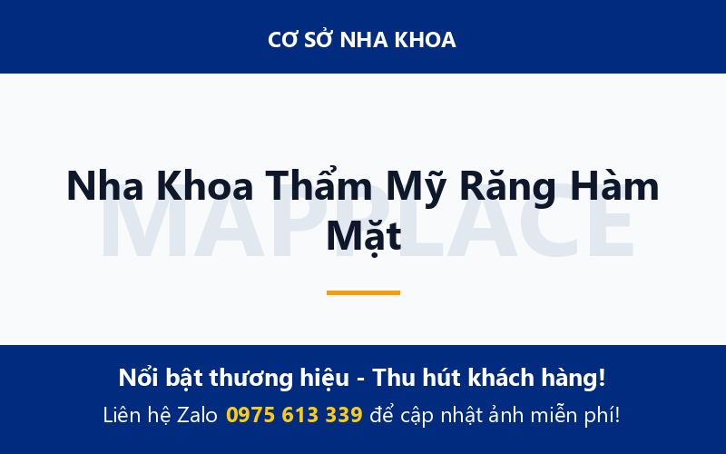 Nha Khoa Thẩm Mỹ Răng Hàm Mặt