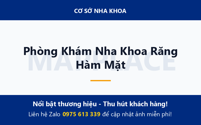 Phòng Khám Nha Khoa Răng Hàm Mặt