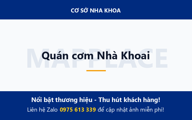 Quán cơm Nhà Khoai