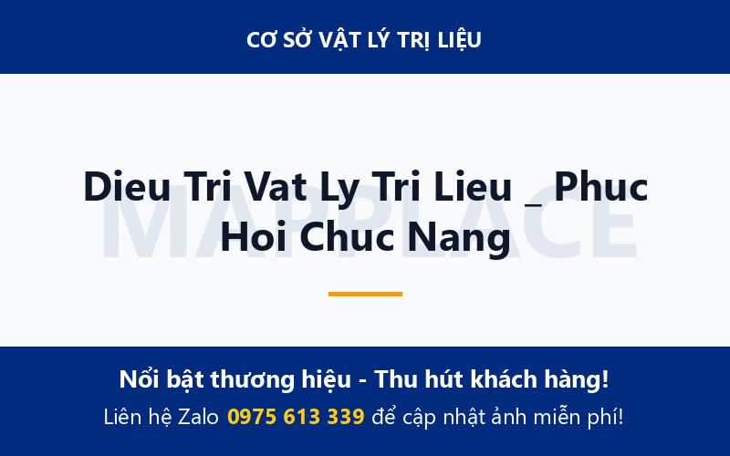 Dieu Tri Vat Ly Tri Lieu _ Phuc Hoi Chuc Nang