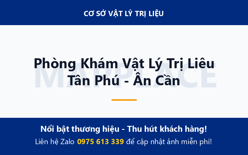 Phòng Khám Vật Lý Trị Liêu Tân Phú - Ân Cần