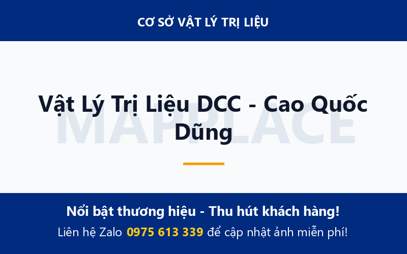 Vật Lý Trị Liệu DCC - Cao Quốc Dũng