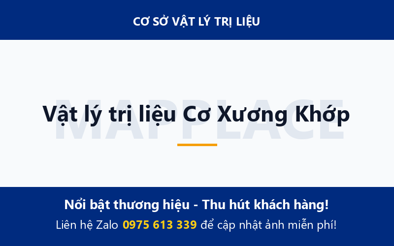 Vật lý trị liệu Cơ Xương Khớp