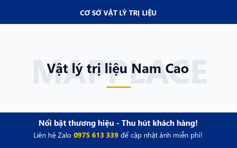 Vật lý trị liệu Nam Cao