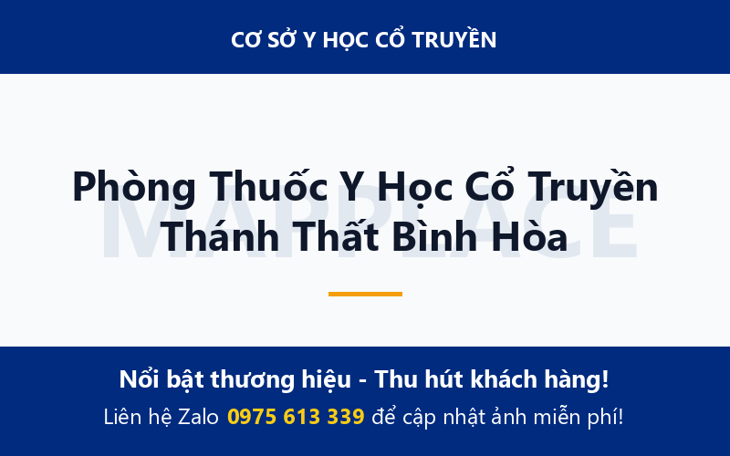 Phòng Thuốc Y Học Cổ Truyền Thánh Thất Bình Hòa