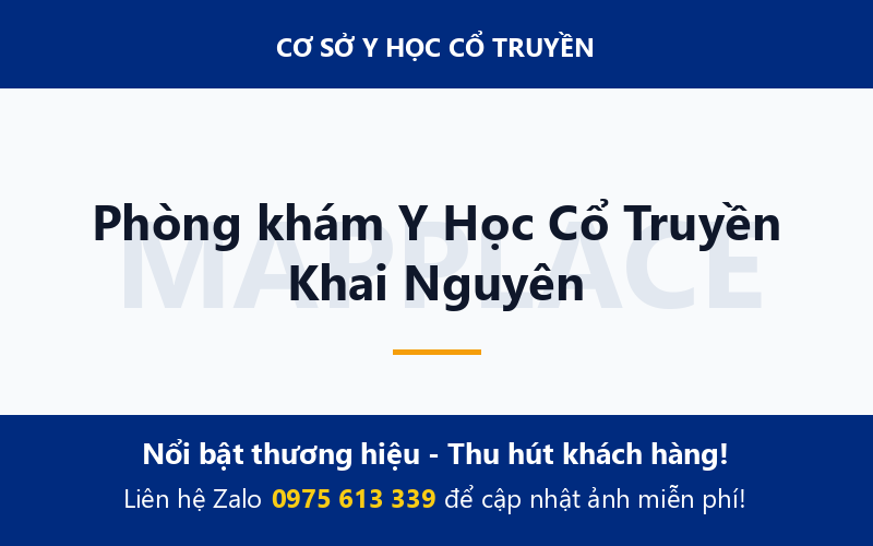 Phòng khám Y Học Cổ Truyền Khai Nguyên