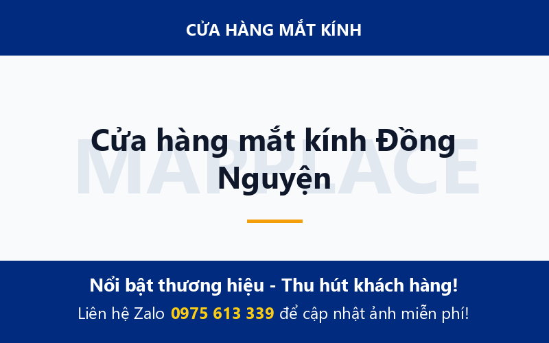 Cửa hàng mắt kính Đồng Nguyện