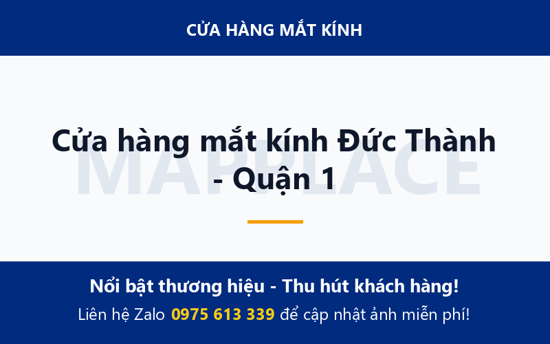 Cửa hàng mắt kính Đức Thành - Quận 1