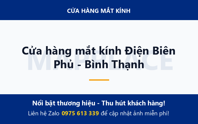 Cửa hàng mắt kính Điện Biên Phủ - Bình Thạnh