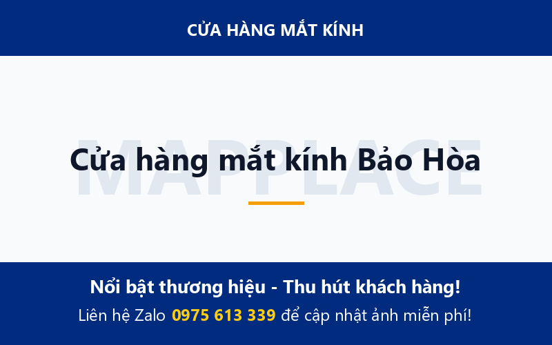 Cửa hàng mắt kính Bảo Hòa