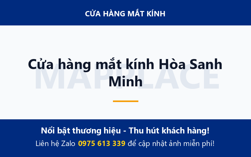 Cửa hàng mắt kính Hòa Sanh Minh