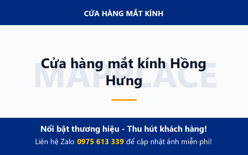 Cửa hàng mắt kính Hồng Hưng