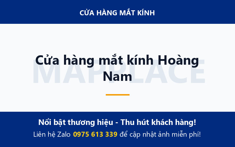 Cửa hàng mắt kính Hoàng Nam
