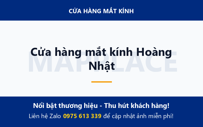 Cửa hàng mắt kính Hoàng Nhật