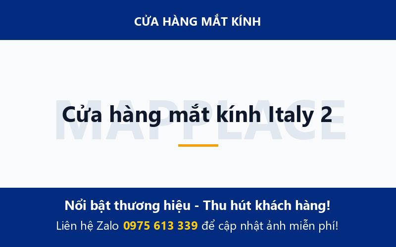 Cửa hàng mắt kính Italy 2
