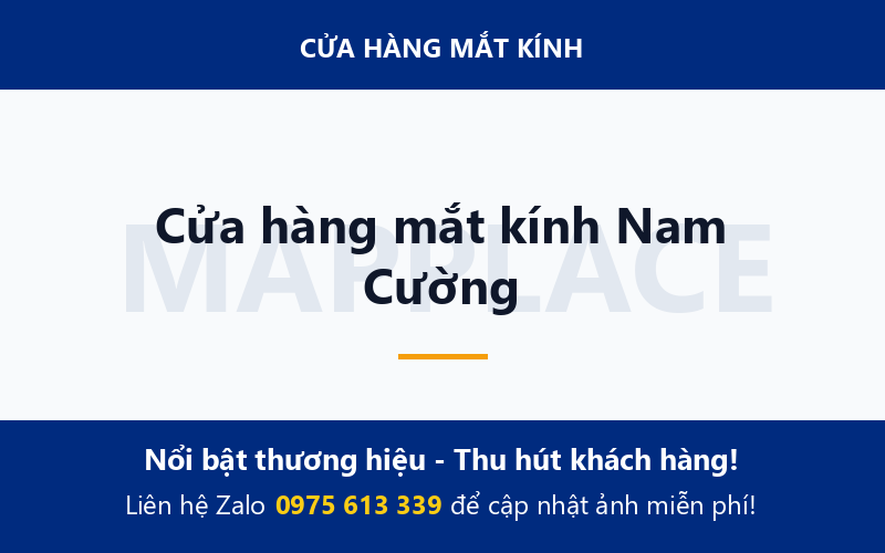 Cửa hàng mắt kính Nam Cường