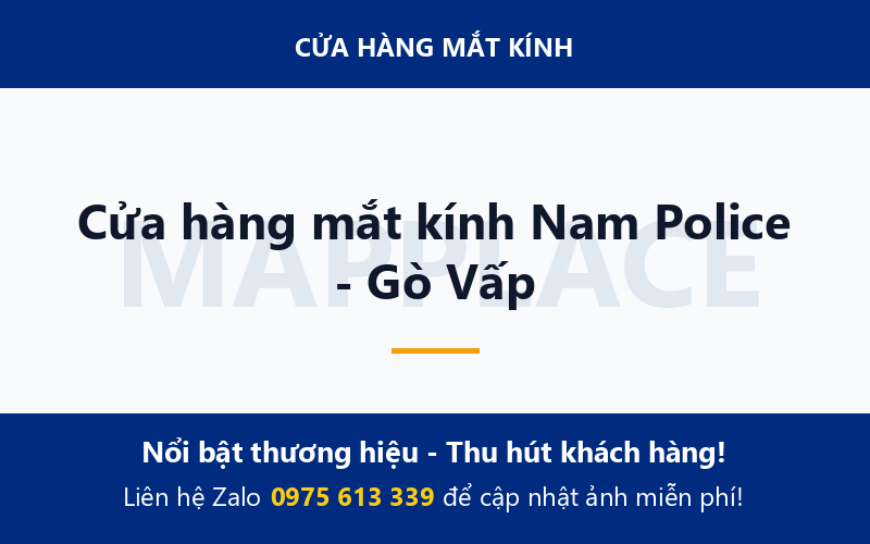 Cửa hàng mắt kính Nam Police - Gò Vấp