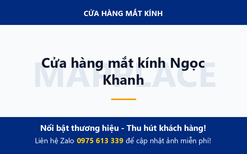 Cửa hàng mắt kính Ngọc Khanh