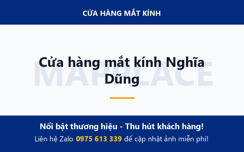 Cửa hàng mắt kính Nghĩa Dũng