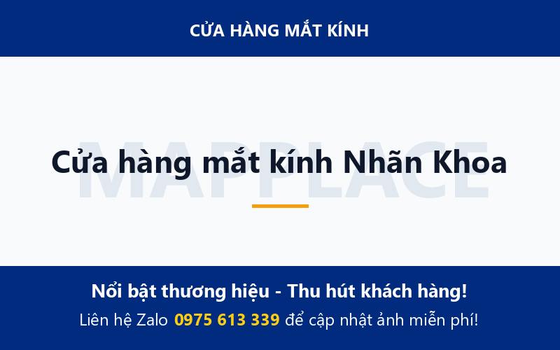 Cửa hàng mắt kính Nhãn Khoa