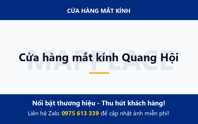 Cửa hàng mắt kính Quang Hội
