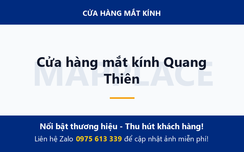Cửa hàng mắt kính Quang Thiên