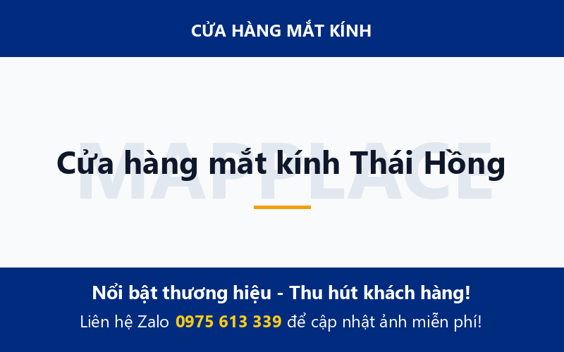Cửa hàng mắt kính Thái Hồng