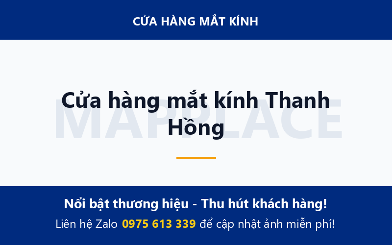 Cửa hàng mắt kính Thanh Hồng