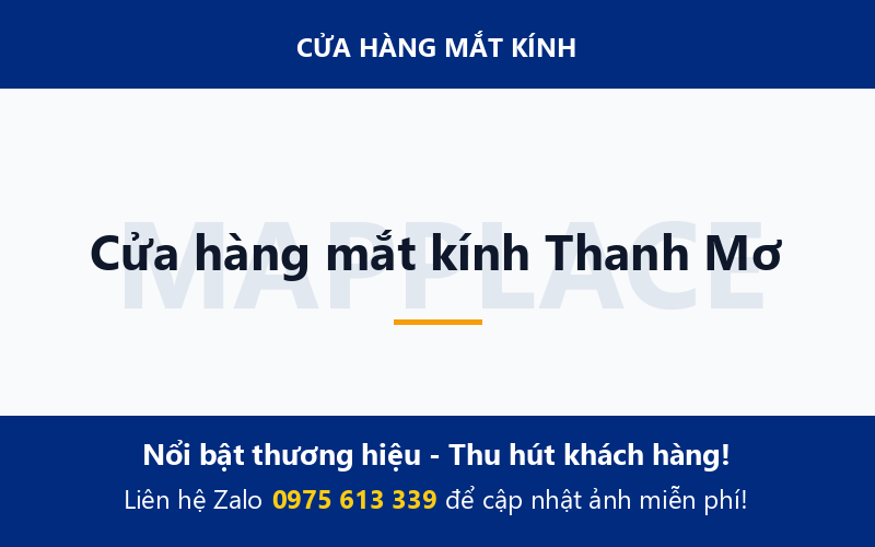 Cửa hàng mắt kính Thanh Mơ