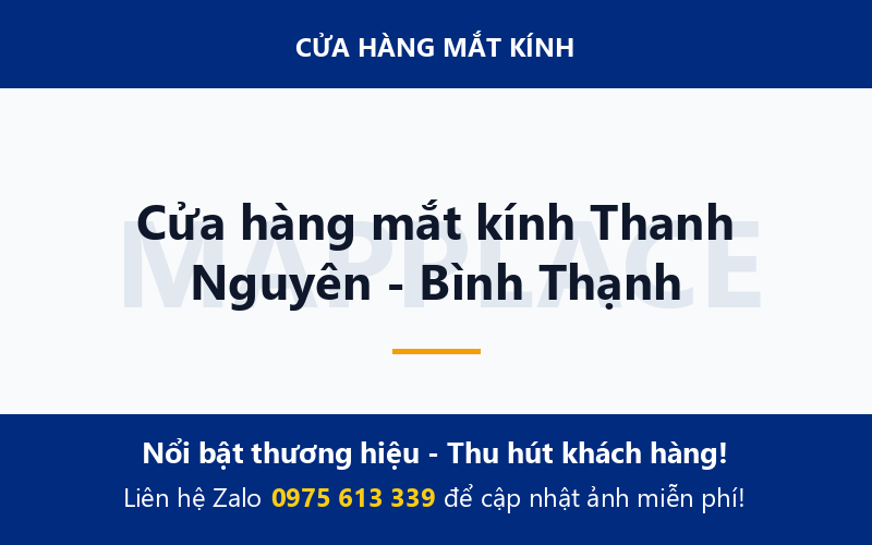 Cửa hàng mắt kính Thanh Nguyên - Bình Thạnh