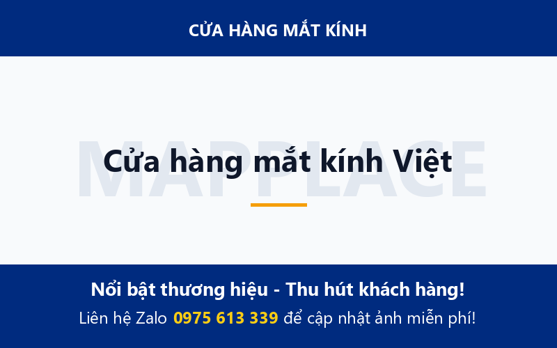 Cửa hàng mắt kính Việt