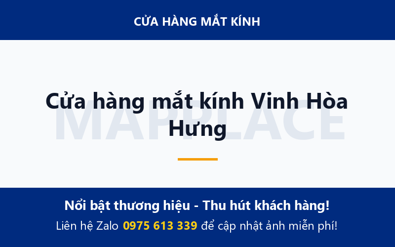 Cửa hàng mắt kính Vinh Hòa Hưng