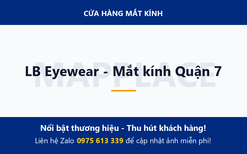 LB Eyewear - Mắt kính Quận 7