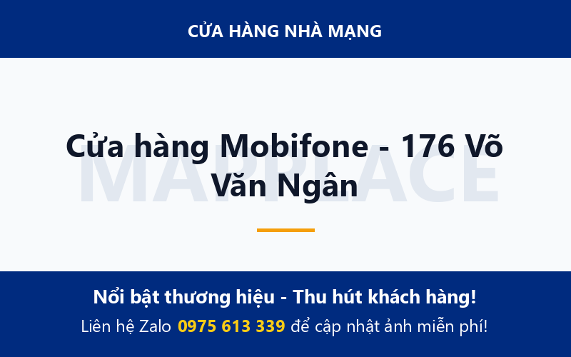 Cửa hàng Mobifone - 176 Võ Văn Ngân
