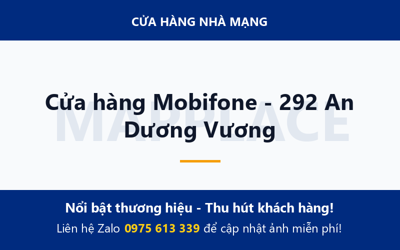 Cửa hàng Mobifone - 292 An Dương Vương