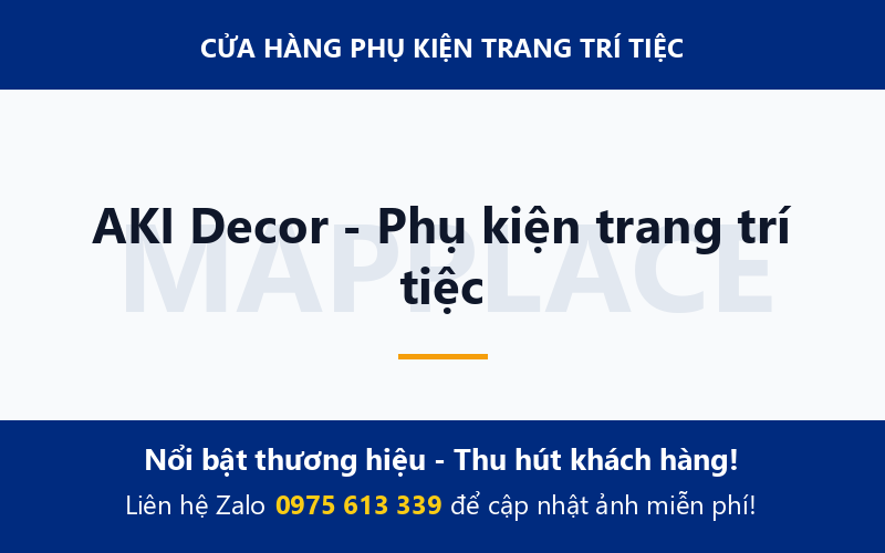 AKI Decor - Phụ kiện trang trí tiệc