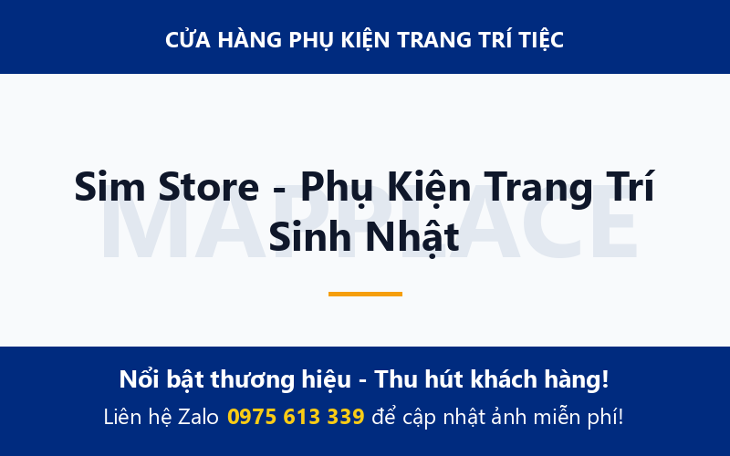 Sim Store - Phụ Kiện Trang Trí Sinh Nhật