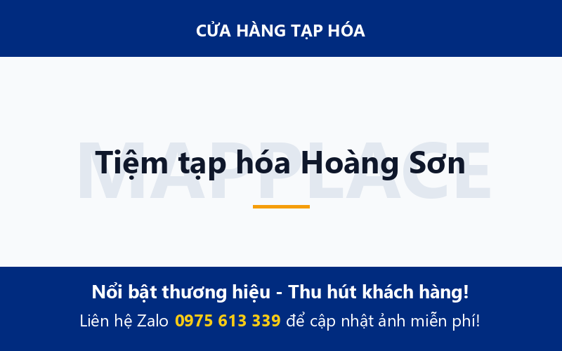 Tiệm tạp hóa Hoàng Sơn