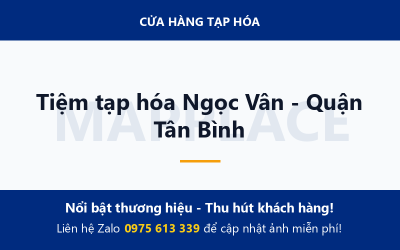 Tiệm tạp hóa Ngọc Vân - Quận Tân Bình