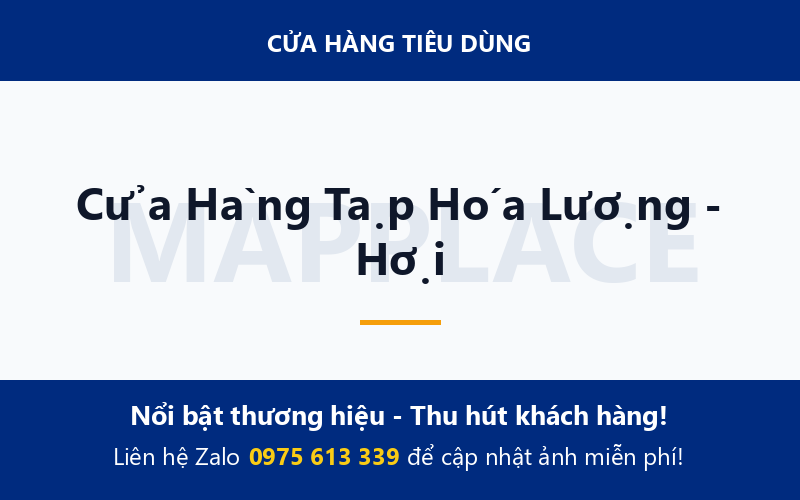 Cửa Hàng Tạp Hóa Lượng - Hợi