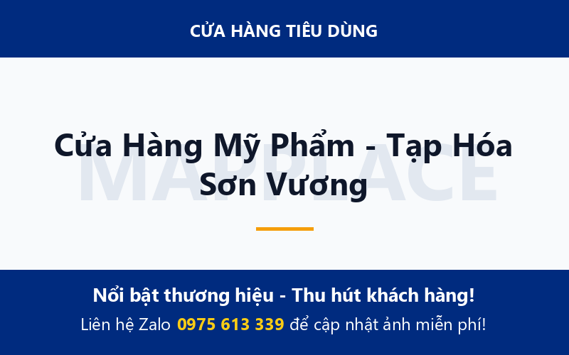 Cửa Hàng Mỹ Phẩm - Tạp Hóa Sơn Vương