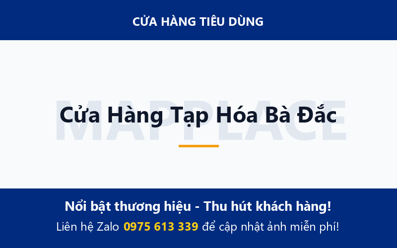 Cửa Hàng Tạp Hóa Bà Đắc