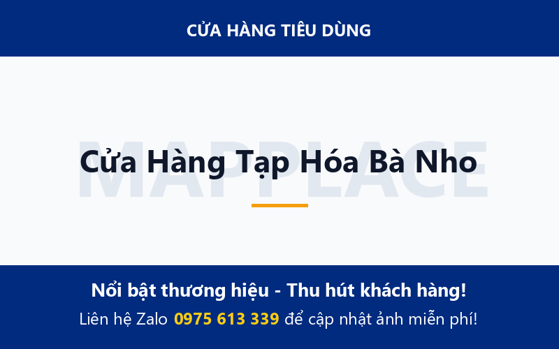 Cửa Hàng Tạp Hóa Bà Nho