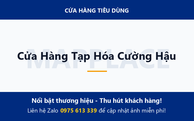 Cửa Hàng Tạp Hóa Cường Hậu