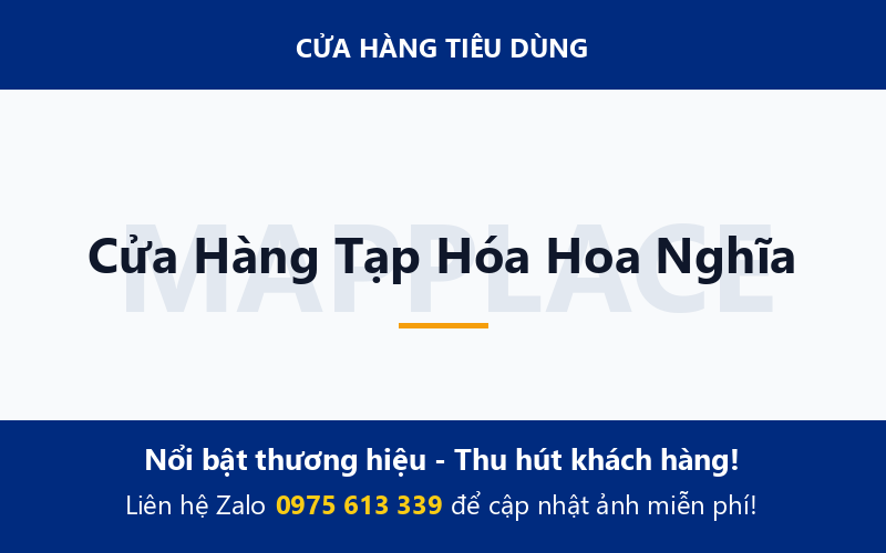 Cửa Hàng Tạp Hóa Hoa Nghĩa