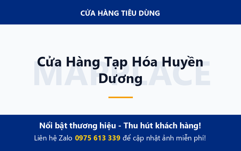 Cửa Hàng Tạp Hóa Huyền Dương