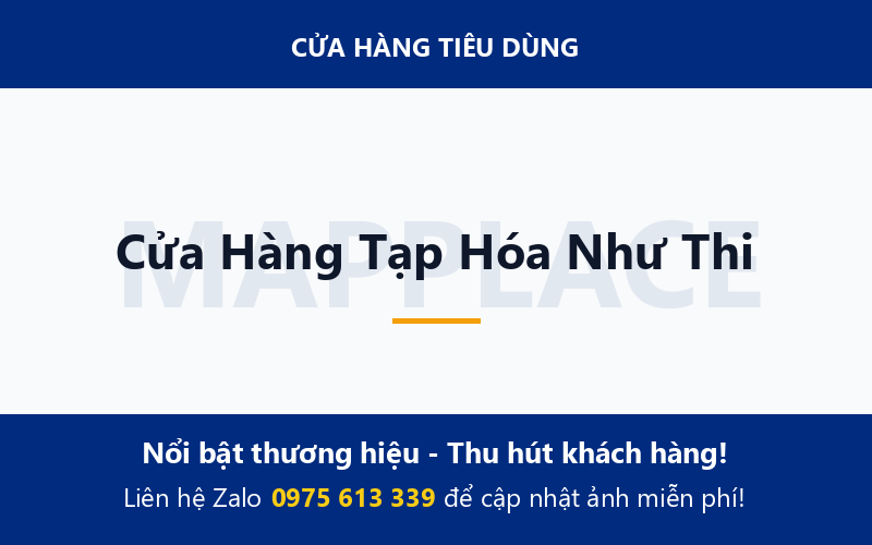 Cửa Hàng Tạp Hóa Như Thi