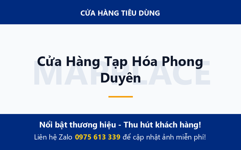 Cửa Hàng Tạp Hóa Phong Duyên