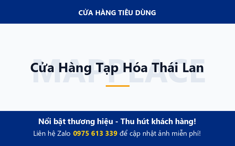 Cửa Hàng Tạp Hóa Thái Lan
