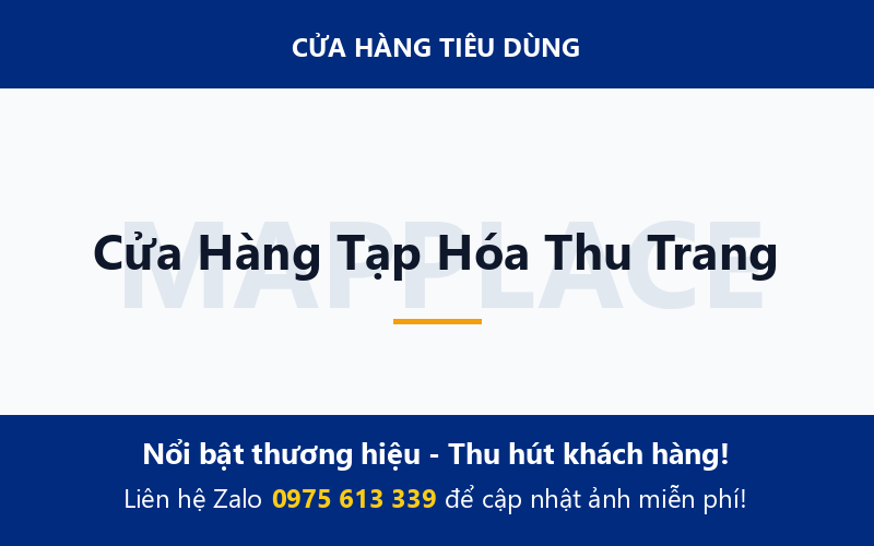 Cửa Hàng Tạp Hóa Thu Trang